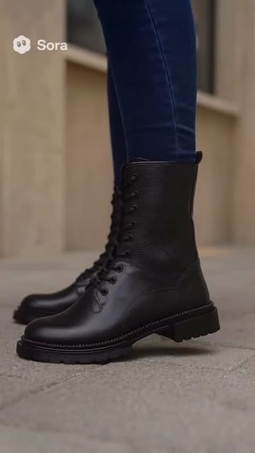 بوت تمام چرم طبیعی بلند