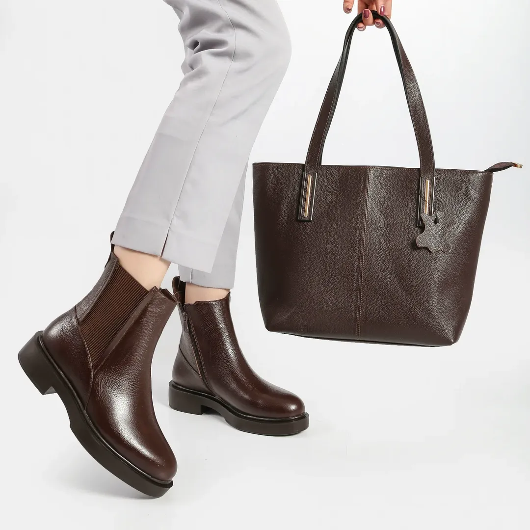 بوت تمام چرم طبی زیره ترمو برند زیلان ترک