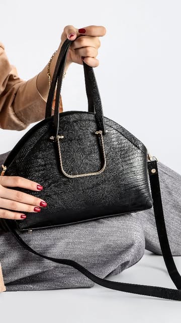 کیف تمام چرم دسته مجلسی